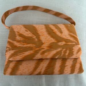 Stylish Orange Tiger Print Women's Bag